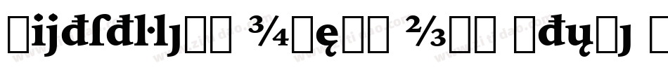 Bitstream Iowan Old Style Black BT字体转换